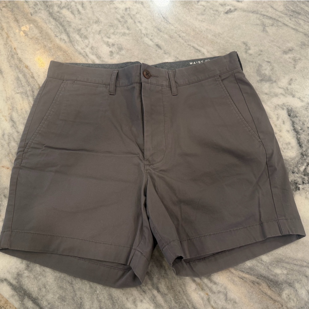 J. Crew Men's Dark Gray Flat Front Shorts